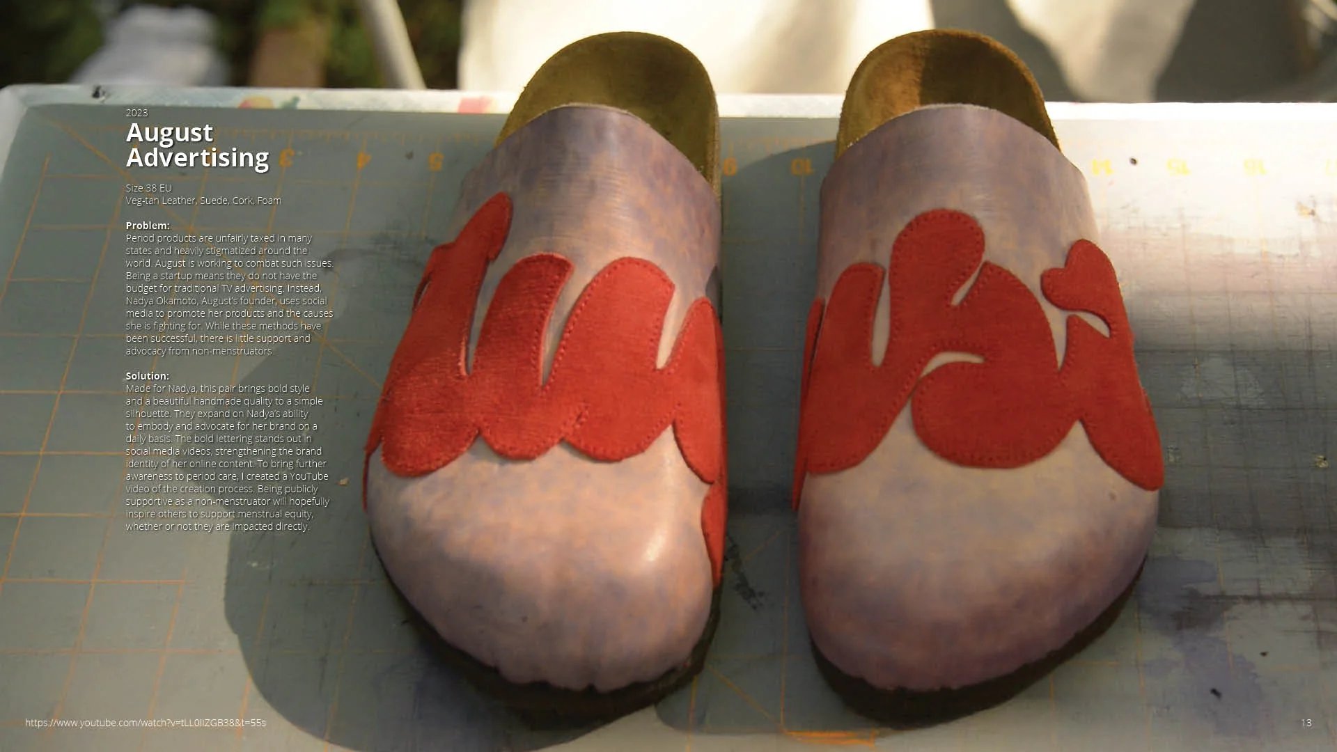 August Advertising project slide 1